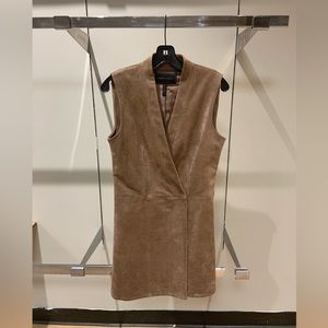 BCBG Suede Vest Dress